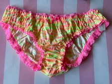 NWT 2014 Victoria's Secret LOW-BIKINI, NEON BLOOMERS - Medium