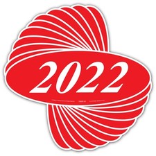 Car Decal Windshield Sticker 2022 Red And White Waterproof Us Made