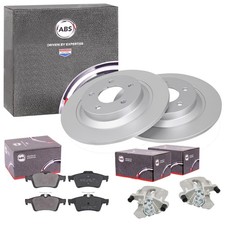 ABS BREMSSCHEIBEN + BELÄGE + BREMSSÄTTEL HINTEN passend für MAZDA 5 CR19 + CW