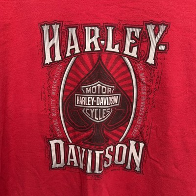 HARLEY-DAVIDSON Tシャツ レッド M Men's Red Spade Thunder Road Harley Davidson T Shirt Size 2x | eBay