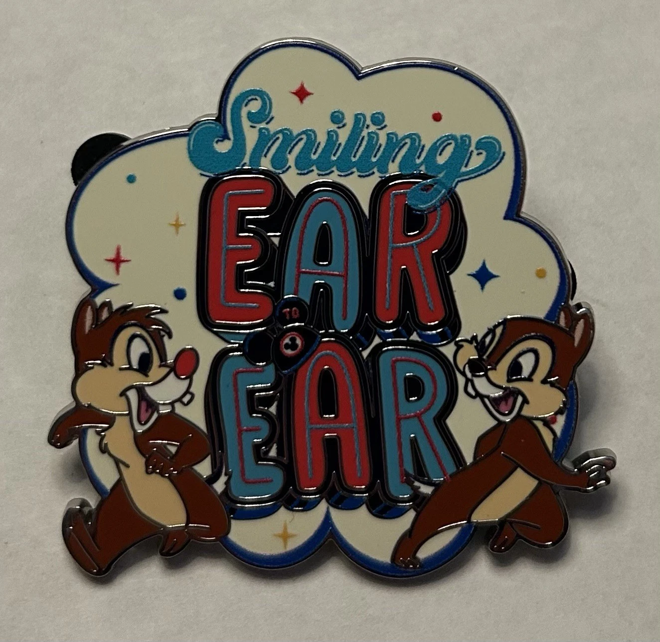 Disney - Chip and Dale - Smiling Ear to Ear - Best Day Ever Booster Pin