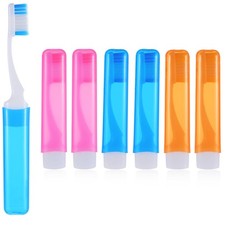 6pcs Mini Portable Toothbrush Set Travel Toothbrush Mini Travels Size Toothbr...
