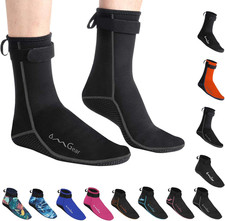 Water Socks Neoprene Socks Beach Booties 3Mm 5Mm Anti-Slip Wetsuit Footwear Fin