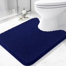 Arotive Bathroom Toilet Rugs U Shaped 24x20, Extra Soft 24" X 20", Navy