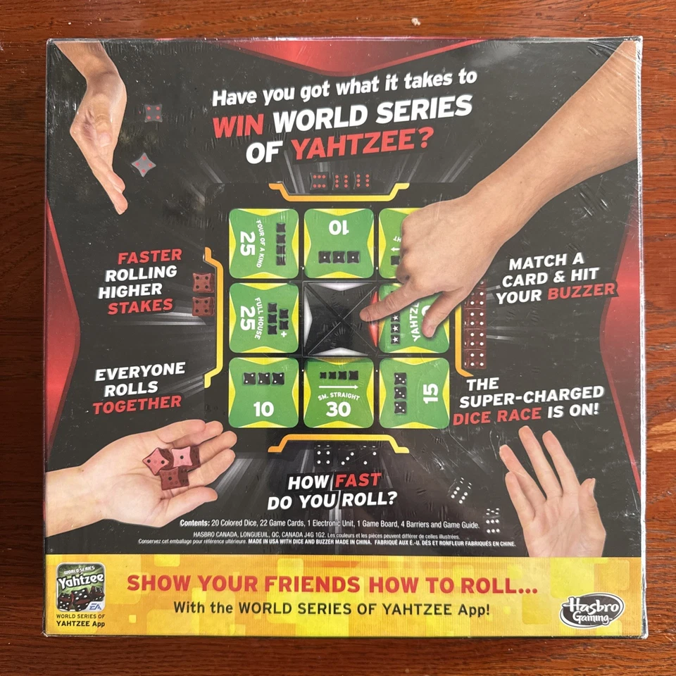 World Series of Yahtzee Hasbro Board Game Battery Operated New/Sealed - Image 2 of 2
