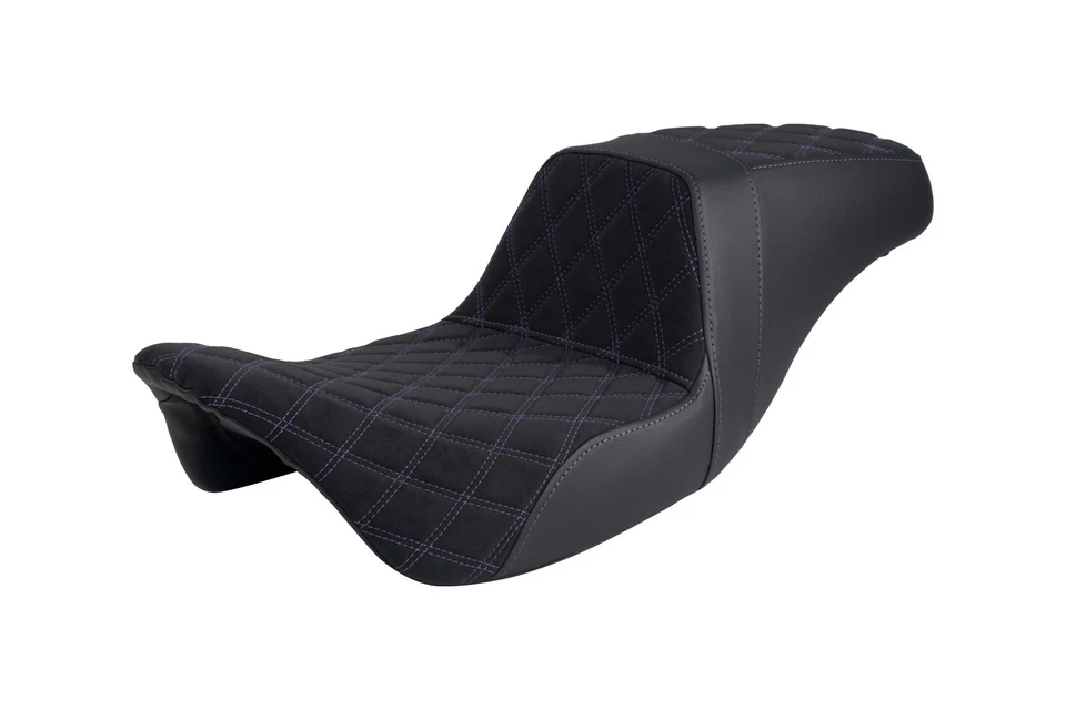 Odyssey Harley-Davidson Suede Seat 2018–23 Road Glide Purple Stitching US Stock - Image 4 of 4