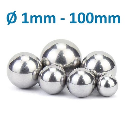 Solide Edelstahl Kugeln Präzisione Stahlkugeln Ø 1mm 2mm 3mm 4mm bis 100mm 