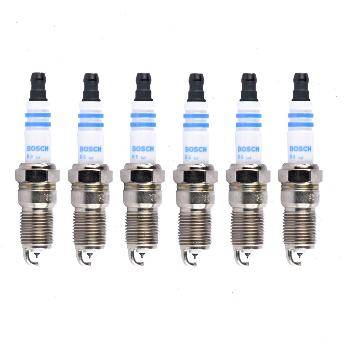 6 pc Bosch Double Iridium Spark Plugs for 2002-2004 Oldsmobile Silhouette xo