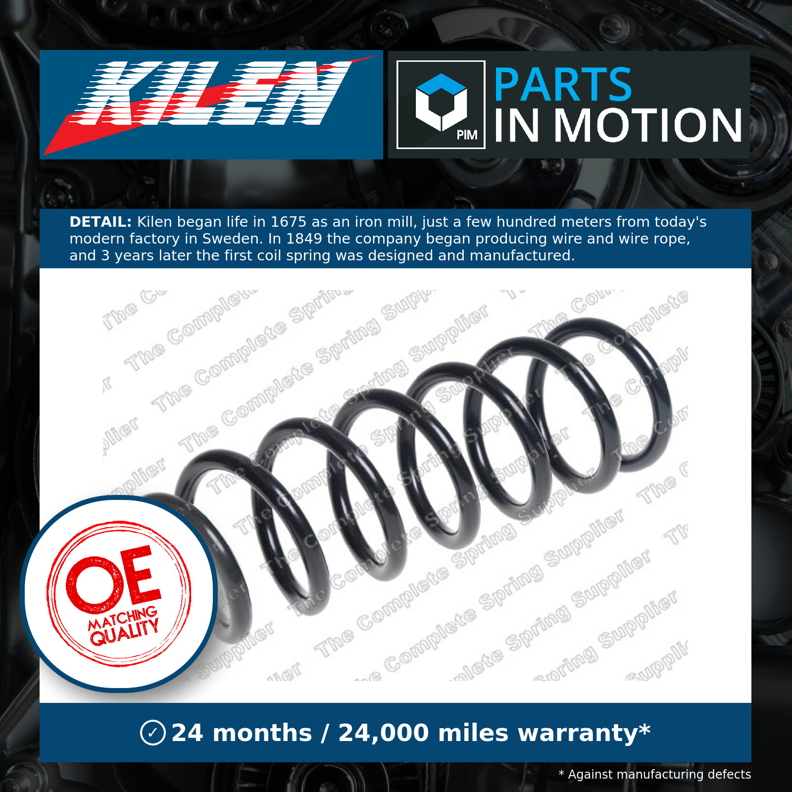 Kilen 11101 Front Coil Spring Fits Bmw 5 Series 31336795429 - Image 4