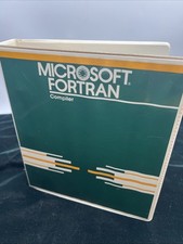 RARE vintage Microsoft Fortran Compiler manual Floppy Discs