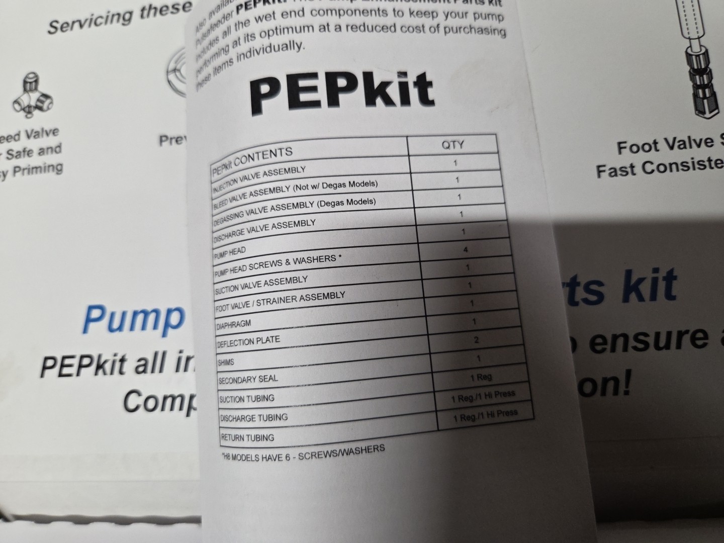 Pulsafeeder K7PTC3 Pump Repair Kit. FAST FREE SHIPPING 