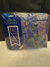 Vintage Royale 3-piece Twin Sheet Bed Set, Luxury Percale, NEW, 180 Thread Count