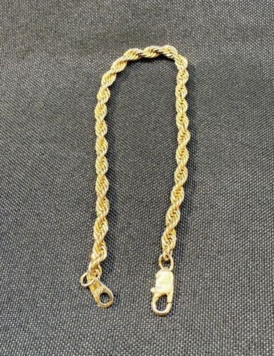 14 K Gold Plated twisted rope bracelet - Picture 7 of 10