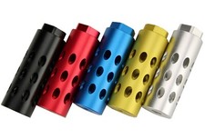 Anodized Aluminum 1/2x28 Muzzle Brake Compensator for .223 5.56 w/ Crush Washer