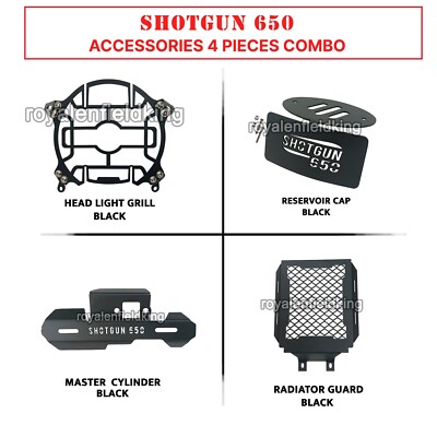 Passend Für Royal Enfield ''SHOTGUN 650'' 4-Teiliges Zubehör-Kombipaket - 2