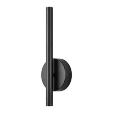 RRTYO Breshay 13.7 in. 1-Light Black Modern Light Wall Sconce with Light Bar