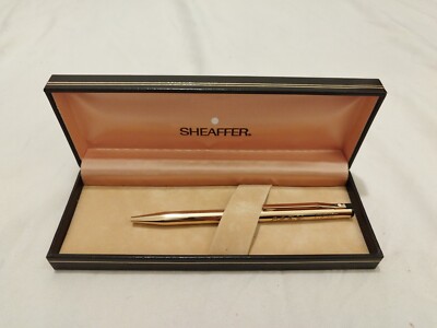 Vintage Sheaffer Kugelschreiber vergoldet mit Etui
