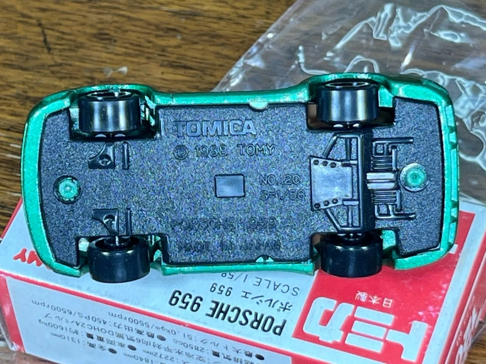 Mini coches vintage Tomica Japón Porsche 959 #120 - Sheriffs Foto 3 de 4
