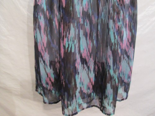 Mud *Women’s Sheer Watercolor Splash Sleevele Dress NWT $44.00 Retail-Size Small - Picture 3 of 10