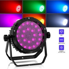 UKING Waterproof 360W 24LED Par Light 6in1 RGBWA UV DMX512 Stage Wash Lighting