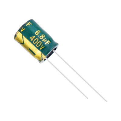 5x Elektrolytkondensator 6.8uF 400v LOW ESR 105°C 10x13mm