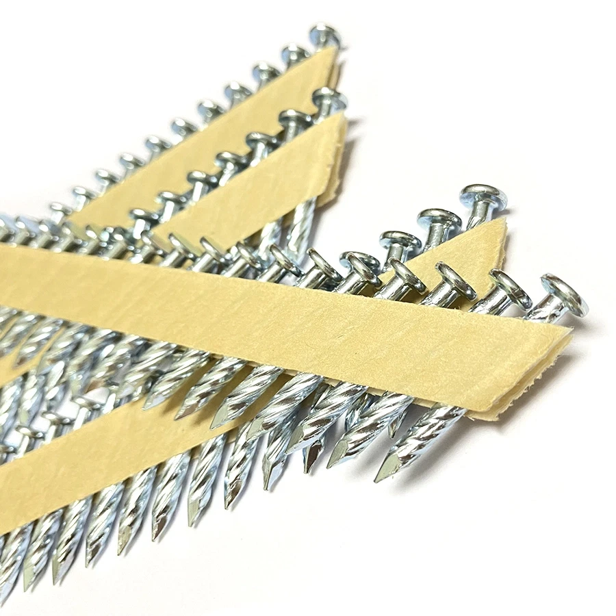 APS 3.3 x 38mm POSITIVE PLACEMENT STRIP NAILS GALVANISED. 2000 NAILS/BOX (PPN.)