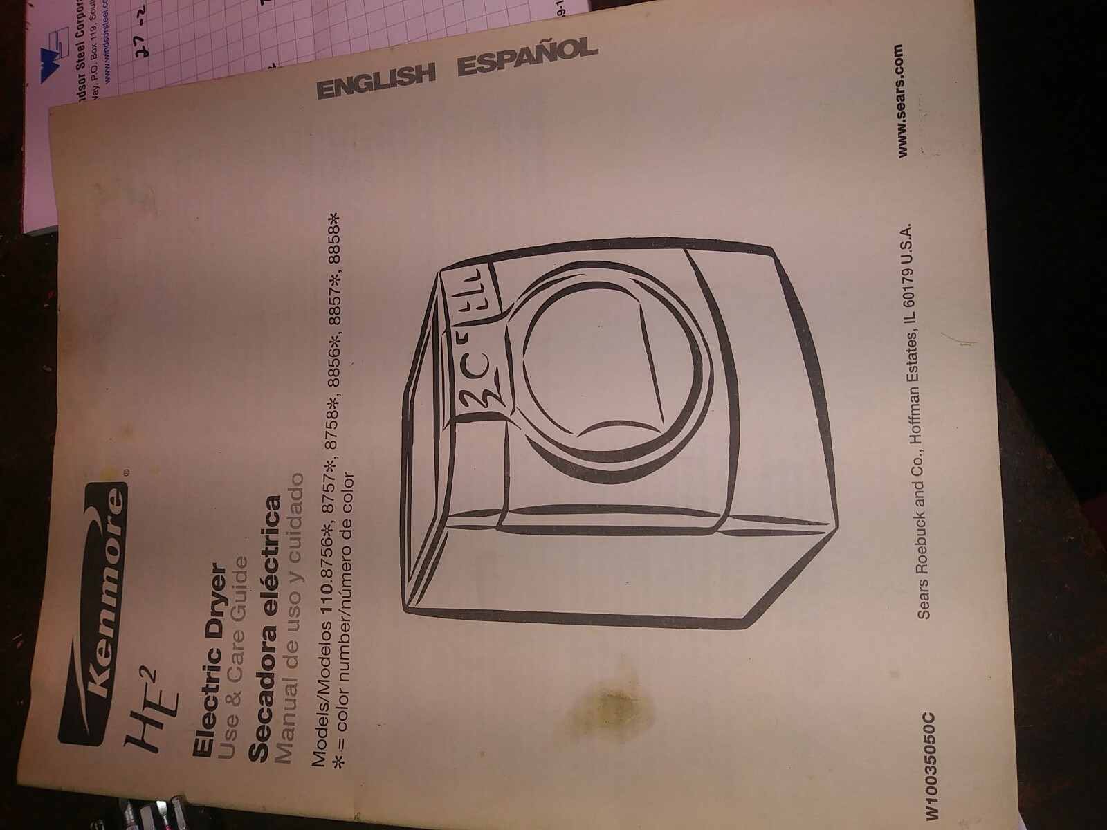 Kenmore HE2 Dryer Manual W10035050C eBay