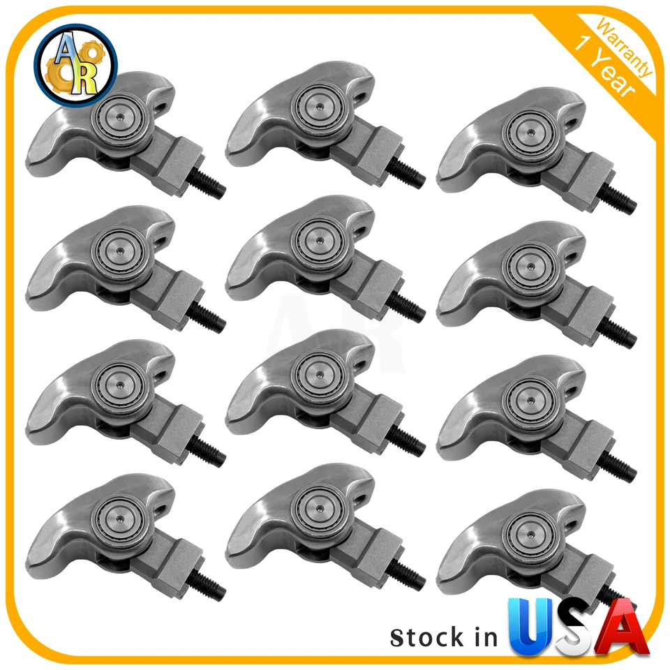 Braços balancim de rolo 8mm parafusos para GM 2005-2009 3.4L V6 VIN E F J 8 L 12x - Imagem 3 de 4