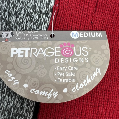 PetRageous Designs Dog/Pet Christmas Sweater Sz Medium Multi Color Dogs 20-35 lb - Picture 3 of 7