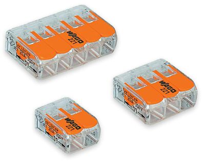 Wago 2 Port (5) 3 Port (5) 5 Port (5) 221 Splicing Connector, Lever-Nut Assor...