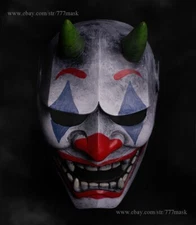 Hannya Airsoft Mask Samurai Oni Kabuki Halloween Costume Cosplay Prop Joker KK03