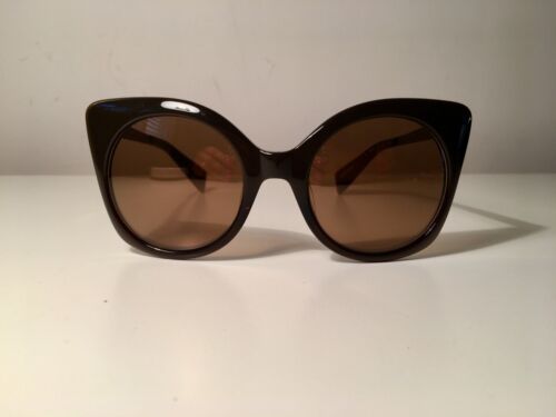 Yohji Yamamoto Brown Cat Eye sunglasses - NEW - Afbeelding 1 van 6