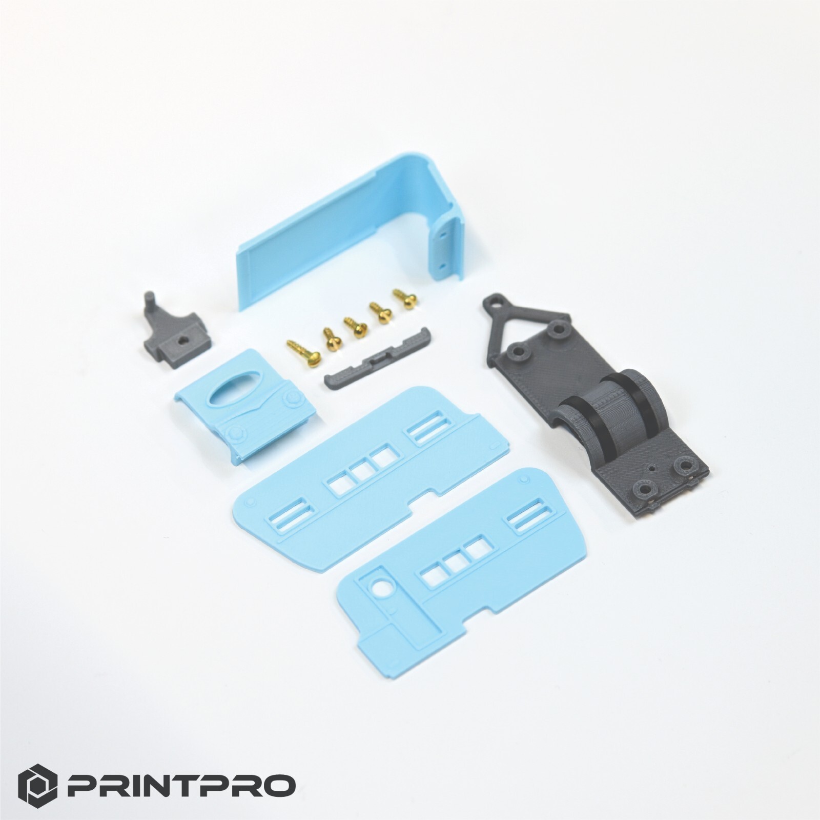 Printpro HO Scale Ice Blue Camper Trailer Kit Fits Aurora Thunderjet