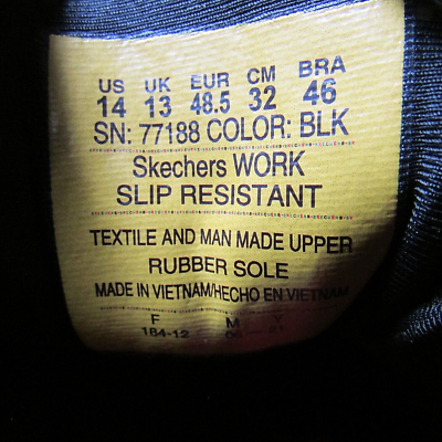 Skechers Work Slip Resistant Cessnock Memory Foam Slip On COMFORT