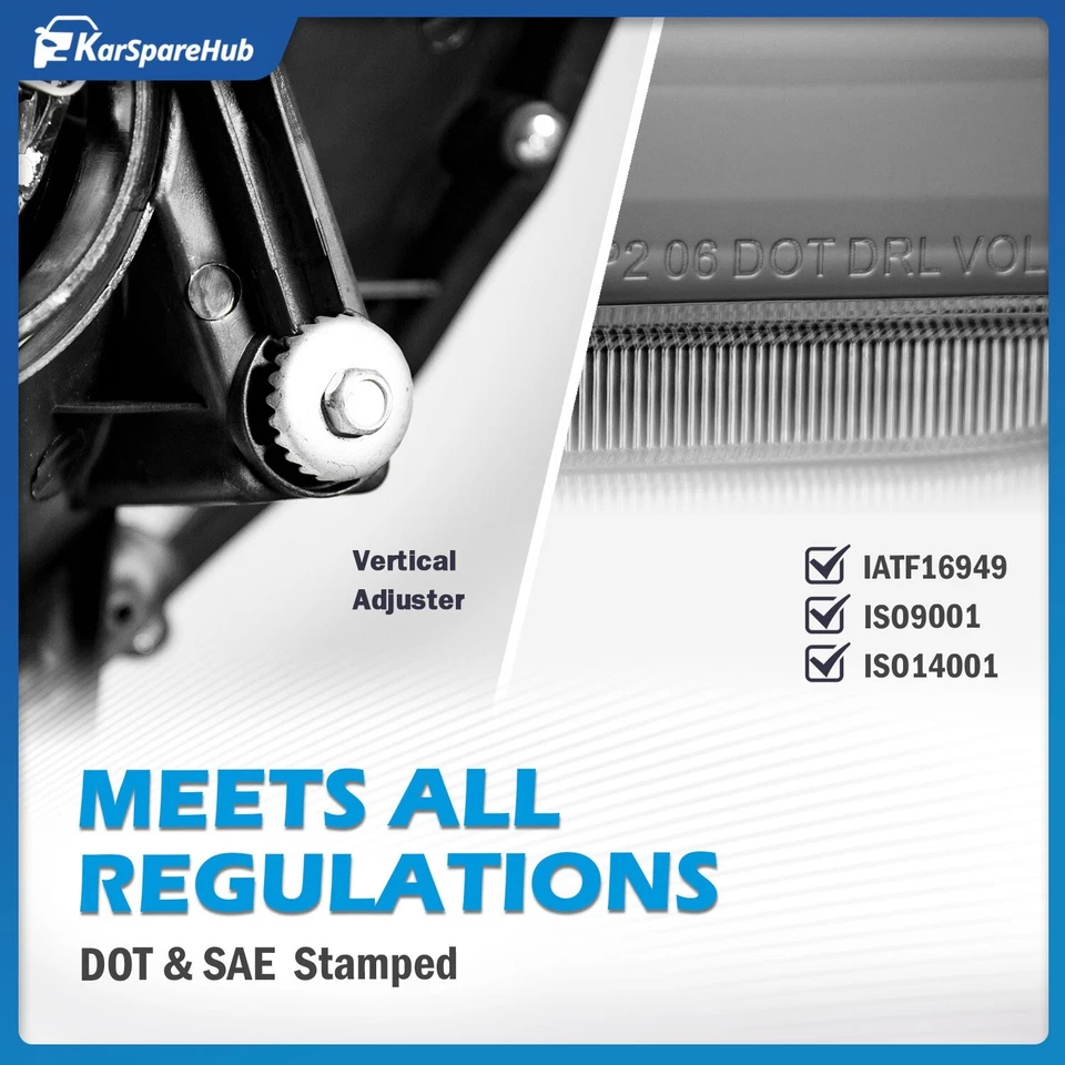 Headlights For 2005-2011 Toyota Tacoma Chrome Headlamps w/ Bulbs Left & Right Foto 3 de 4