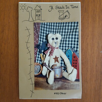 Primitive Style Sewing Pattern Bear Vintage Pattern Only 1999 Bear
