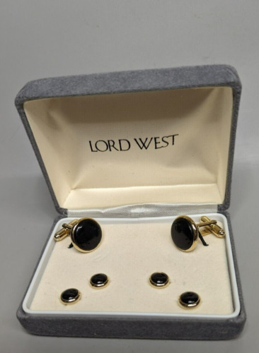Vintage Lord West Cuff Links Set Cased - image 1