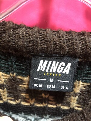 Minga London Granny Wool Knit Womens Sweater Size Medium | eBay