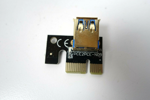 GPU Riser Extender Adapter Card 8x Capacitor Shielded PCI-E 1x to 16x Ver 010S + - Picture 8 of 11
