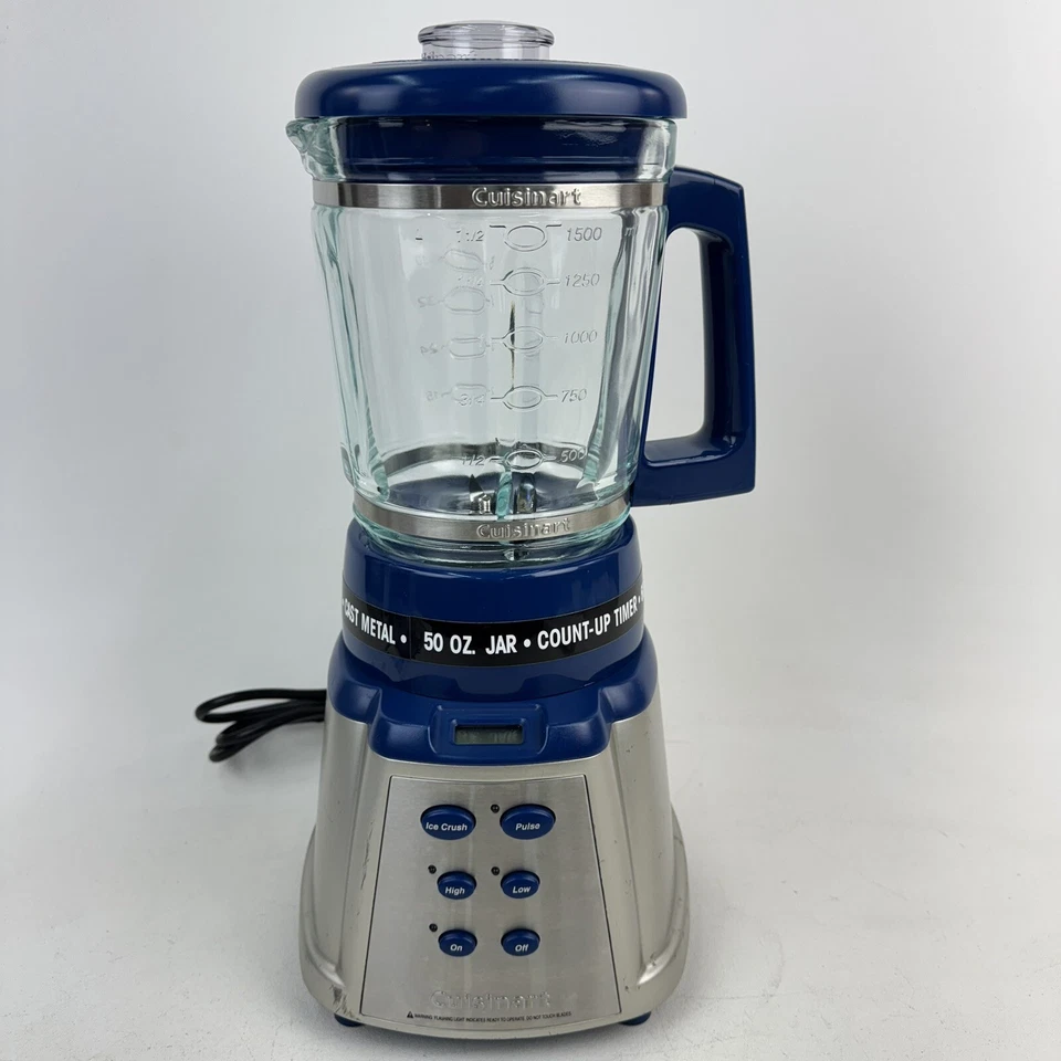 Cuisinart SmartPower Premier 600W Licuadora 50 OZ Tarro CBT-500 RARO COLOR AZUL Foto 2 de 4