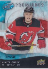 19-20 UD Ice Nikita Gusev /149 Rookie Premieres RETRO NJ Devils 2019
