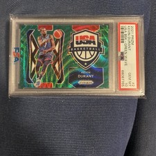 Kevin Durant 2021 Prizm USA Basketball -  Green Wave PSA 10 POP 2! 