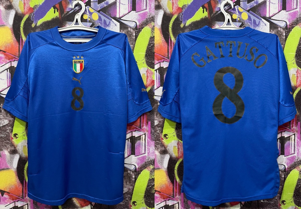 Italy National Football Team Gattuso #8 2004/05 Home Soccer