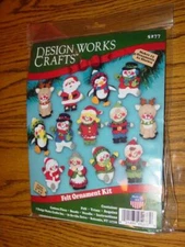 Design Works Crafts - Santa Christmas Friends (13) Ornament Kit - #5277 - NEW