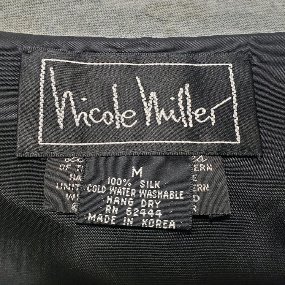 Chaleco Nicole Miller Vintage Mujer Mediano Multicolor Sin Mangas Vaqueros Indios Foto 3 de 4