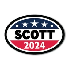 Magnet Me Up Tim Scott Republican Political Party 2024 Magnet Decal, 4x6 Inch,