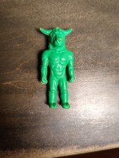 Diener Green Minotaur Rubber Toy Figure Eraser Monster Space Alien Vintage