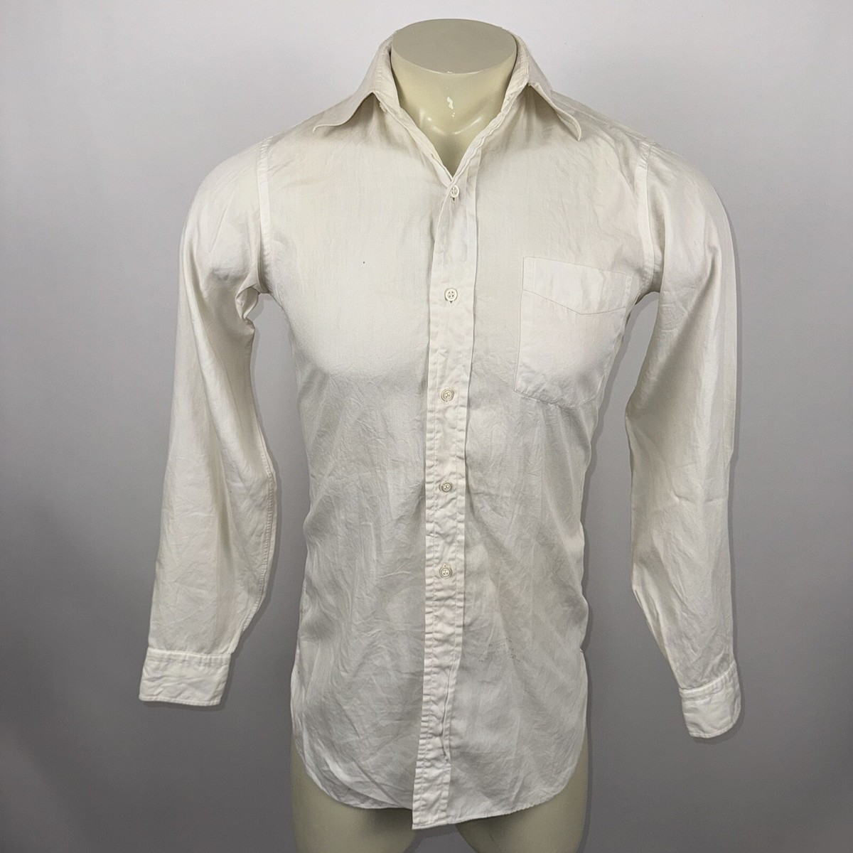 Arrow Dress Shirt Sanforized HITT Mitoga Vintage 40s 50s Rare  