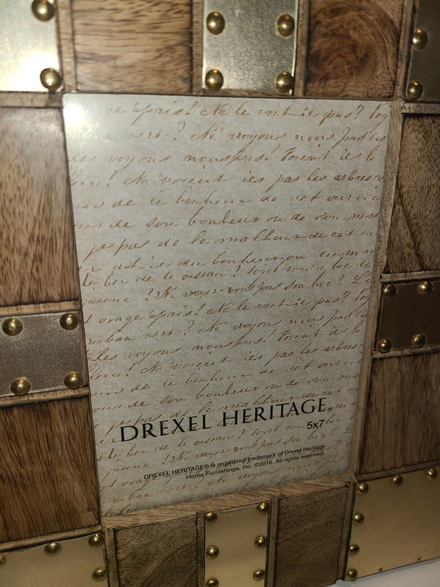 NEW DREXEL HERITAGE 5x7 Frame, 2016, Wood, Metal, and Inlay