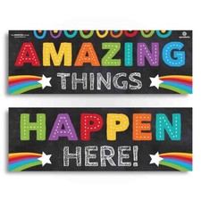 Amazing Things Happen Here Poster  Bulletin Board Display 40" x 30"